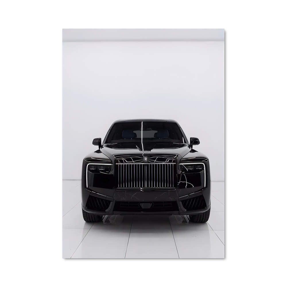 Poster Cullinan noir badge élégant